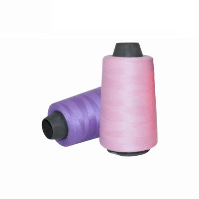 China Low Shrinkage Wholesale Colors Embroidery Second 2600y Sets 40/2 Polyester Spun Cotton Sewing Thread for sale