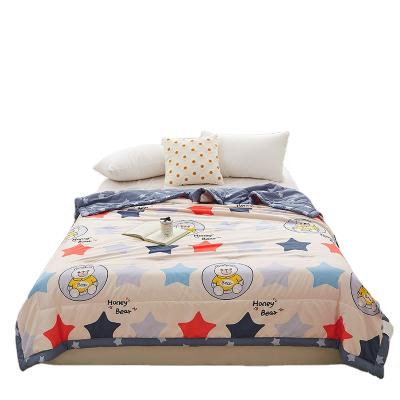 China 2022 New Designs Summer Bedding Comforter Handmade Feeling Soft Wash Silk Cool Feeling Comforter for sale