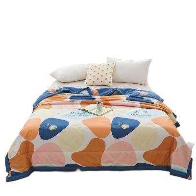 China 2022 New Designs Summer Bedding Comforter Handmade Feeling Soft Wash Silk Cool Feeling Comforter for sale