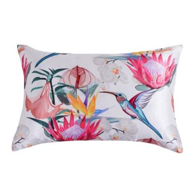 China Nondisposable Hot Selling 100% Flower Printing Satin Pillowcase Luxury Amazon Silk Like Soft Feeling Pillowcase for sale