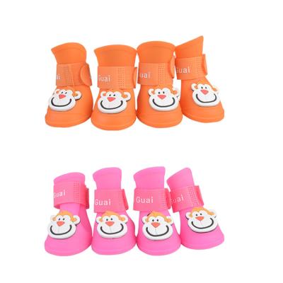 China Waterproof Shoe Covers Super Durable Pet Quality Rain Boots Silicone Shoe Covers Slip Resistant Pet Shoes For Rainy Days for sale