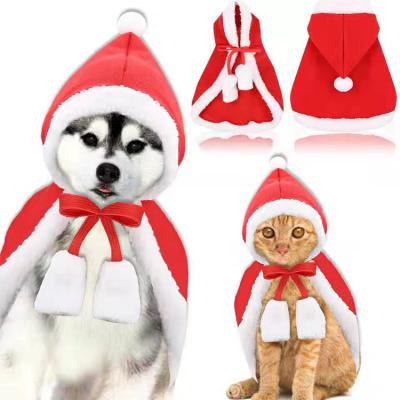 China Sustainable Christmas Pet Clothes Winter Coat Puppy Cat Clothes For Dropshipping for sale