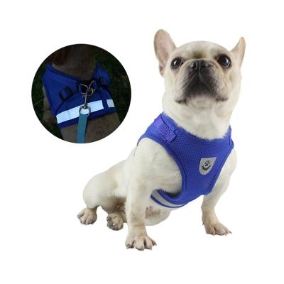 China 2021 Modes Adjustable Pet Harness Mesh Pet Harness And Leash for sale