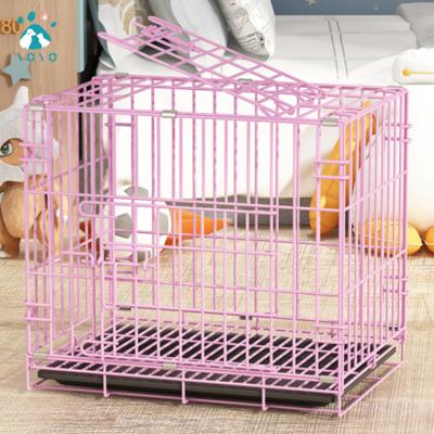 China Breathable High Quality Multiple Sizes Stainless Steel Cheap Large Pet Cage Collapsible Dog Kennels Large Cages for sale