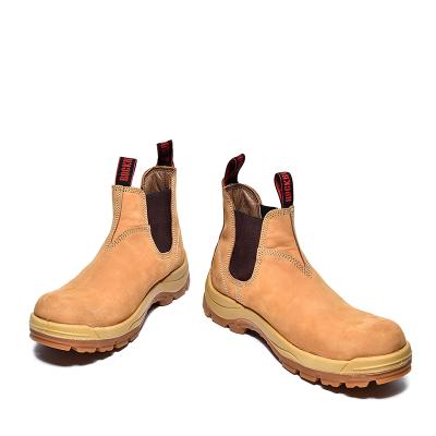 China Compound Toe Rockrooster Safety Shoes With Compound Toe Nubuck Gold Safety Shoes for sale