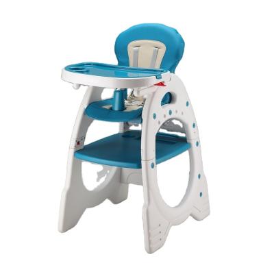 China Children's chair 3-in-1 (the other) style adjustable PU leather modern seat PE plastic baby feeding chair for sale