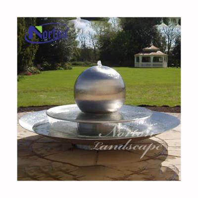 China Europe Garden Modern Decor Double Layer High Quality Stainless Steel Ball Water Fountain For Outdoor for sale