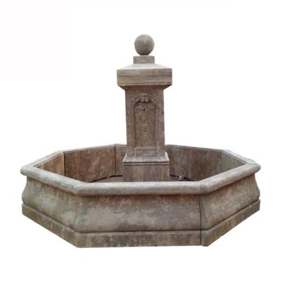 China Modern Outdoor Hot Selling Decor Cheap Limestone Garden Style Antique French Water Fountains for sale