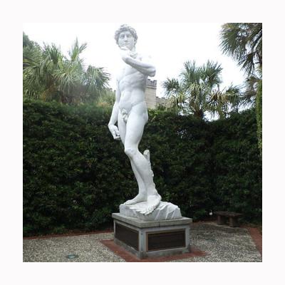 China Modern Outdoor Garden Decoration Life Size Stone Carving Famous David Marble Statues for sale