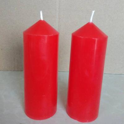 China Birthdays Dia3.8cm taper top pillar candles scented home decor for wedding decoration centerpiece party dinner luxury valentine for sale