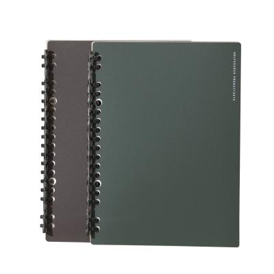 China wholesale color high quality plastic cover pp notebook Eco-friend office loose-leaf notebook a4 for student office for sale