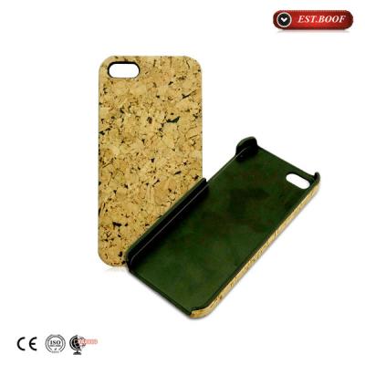 Cina Lo slittamento di legno del telefono di Iphone 5s del sughero anti- ultra sottile della cassa indietro telefona la copertura in vendita