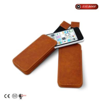 China Iphone 5c / 5s Leather Cell Phone Covers Ultra Slim Shock Resistant Phone Cover for sale