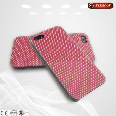 China Abs de Telefoongevallen van de Silicium Plastic Cel Rood Roze voor Iphone/Samsung Te koop