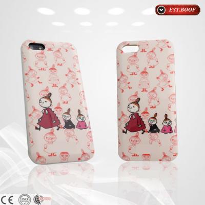 China Cute Girls Cartoon Silicone Cell Phone Cases Pink Silicone With Logo Printing for sale