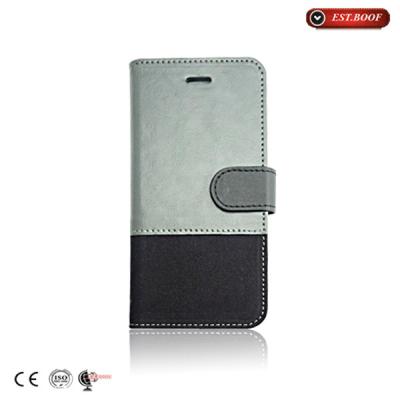 China Sewing Apple Iphone Leather Cases Dust-Proof , slim phone wallet for sale