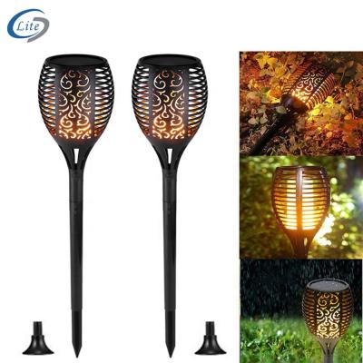 China Garden Waterproof Dancing LED Garden Light Solar Flame Torch Blinking Light for sale