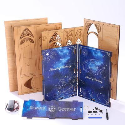 China DIY TOY Hot Selling Wooden DIY BookNook Assemble Book Diorama Kit Book Lover Gifts Sunny Corner for sale