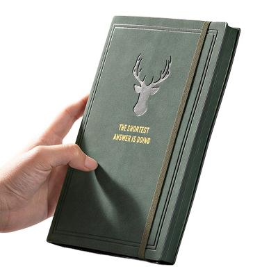 China Printed Hard Cover Large Book Cover Notebook Planner Planner Journal Hard Cover Journal Notebook for sale