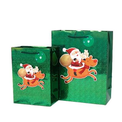 China Wholesale Recyclable Christmas Paper Gift Bag With Creative Tip 3D Christmas Paper Bag Packaging Bag for sale