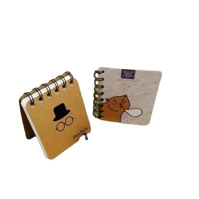 China Mini Kraft Paper Reel This Cartoon Notebook Notepad Korean LOGO Book Custom Advertising Portable Spot Small for sale