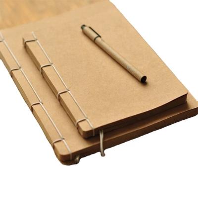 China Spiral Cultural Items Restoring Ancient Ways Wire Set Kraft Paper Accounting Manual Book Archaize Notebook for sale