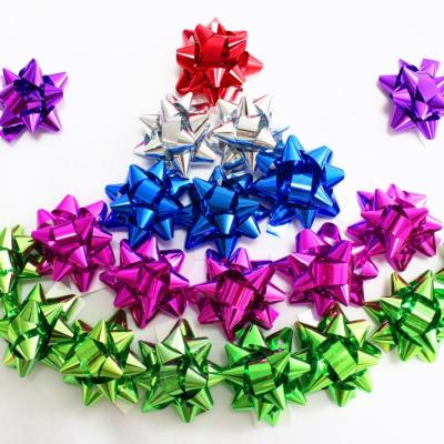 China Metallic Fashion Aluminum Ribbon Star Hangers For Christmas Gift LACQUERED RIBBON for sale