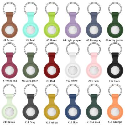 China Anti-Drop In Factory Running Silicone Airtag Case For Airtag Dog Collar, Key Chain Cover Device Compatible With Apple AirTags for sale