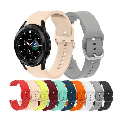 China Decoration Maker Silicone Strap Watch Band For Samsung Galaxy Watch4 44mm Correas Classic 42mm 46mm Watch 4 40mm for sale