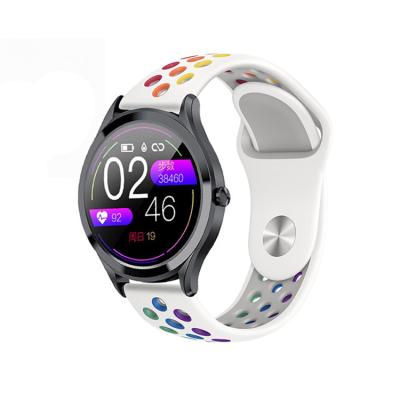 China For Samsung Galaxy Watch 2 40mm 44mm/Galaxy Watch 42mm 46mm Rainbow Silicone Active Band For S3 Speed ​​Sports Strap Galaxy Watch 46mm/42mm/Active 2 Replacement Strap Samsung 20mm 22mm for sale