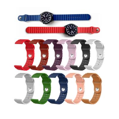 China Sports Silicone Rubber Band For Amazfit GTS Wave GTR Straps 20mm 22MM Watch Strap For Samsung Galaxy 2 Active for sale