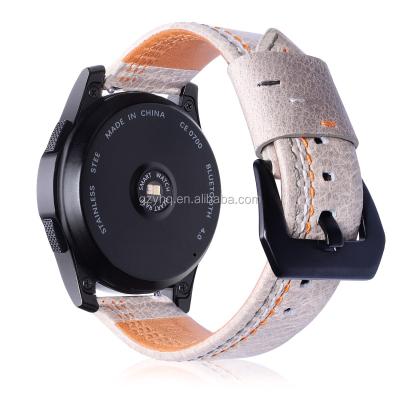 China Replacement Leather Watch Band Strap Leather Watch Bands For Samsung Gear S3 Frontier for sale