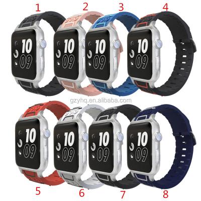 China For Apple Watch Silicone Sport Strap Replacement Wristband Strap For Apple Watch Band Series 6 for sale