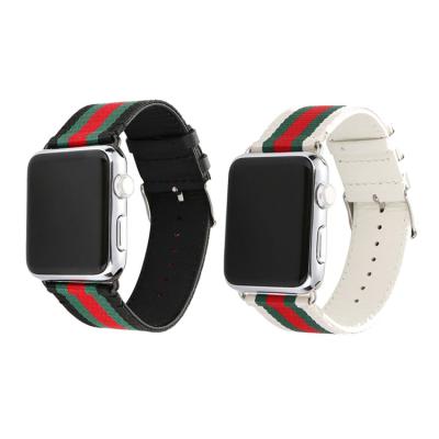 China Stripe design; Durable Nylon Wrist Strap Replacement Wrist Band For Apple Watch Bands for sale