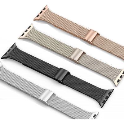 China For Apple Watch Series 1 2 3 4 5 6 2 3 4 5 6 Luxury Milanese I Charm Wrist Watch Series 6 40mm 44mm Designers Slim Smart Metal Strap For Apple Watch Band for sale