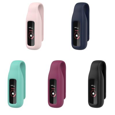 China Universal Steel Silicone Protector Holder Decoration Clip Case Protective Clip For Fitbit Watch Accessories Luxe Case for sale