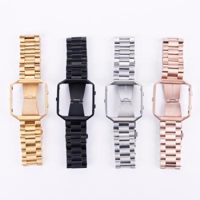 China United Loop Stainless Steel Band With Fame For Unsuitable Blaze Strap Smart Watch Band for sale