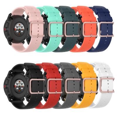 China 22mm Pure Color Rubber Dots Silicone Strap Watch Band 20mm for Polar X/Vantage M/Vantage m2 Grit for sale