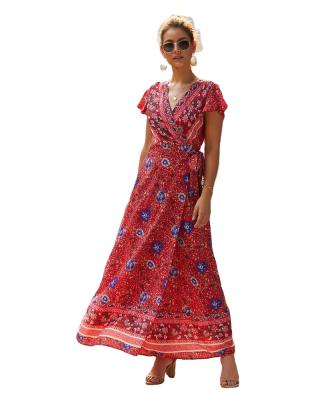 China Anti-wrinkle stretching products 2021 best top selling products in amazon girls dresses floral african summer dress women clothing for sale