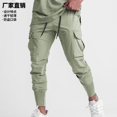 China Summer Viable Mens Cargo Pants Lightweight Quick Dry Rise Pants Casual Outdoor Workout Sporty Lounge Pants With Pocket for sale