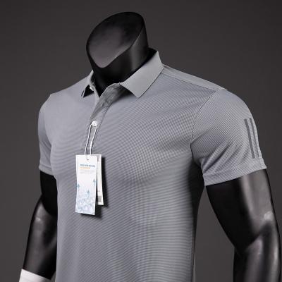 China wholesale custom label 2022 Anti-wrinkle fashion shirts high quality simple polo t-shirt polyester workout shirt for sale