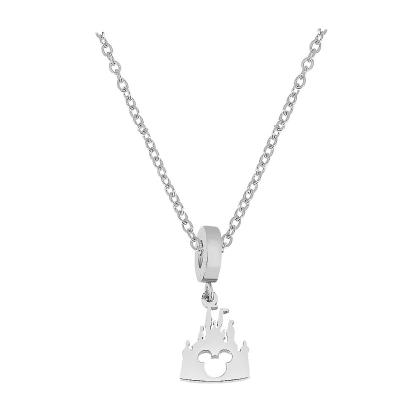 China HC 2022 Fashion Women's Others Stainless Steel Heart Necklace Love Family Necklace Pendant Mickey Mouse Accessories for sale