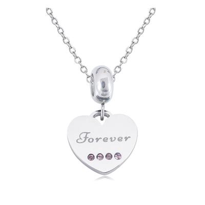 China Other HC Stainless Steel Necklace For Women And Men Heart Necklace Friendship Jewelry Campus Pendant Gift for sale