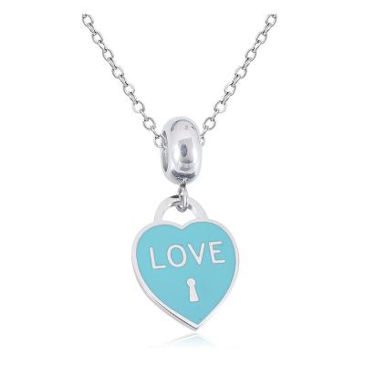 China Other 2022 Stainless Steel Color Sliver Necklace LOVE Family Love Necklace Friend Ladies Necklace Pendant Jewelry for sale