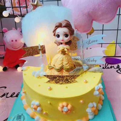 China plastic princess cake topper for birthday /wedding decoration for sale