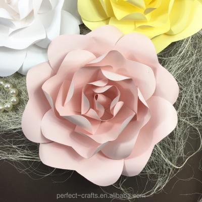 China Natural touch handmade paper flowers for steps decor for sale