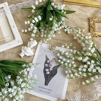 China European Lily Of The Valley Convallaria Majalis Artificial Soft Plastic Flower Festival Bouquet For Wedding Bouquet for sale