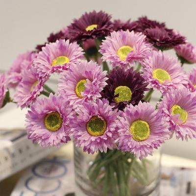 China Artificial Flower Plant Wholesale Multi Color Pastoral Landscape Forest Flower Interior Decoration Small Daisies for sale