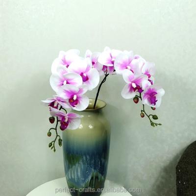 China Natural touch PU material butterfly orchid artificial flower made in china for decoration wedding home decoration for sale