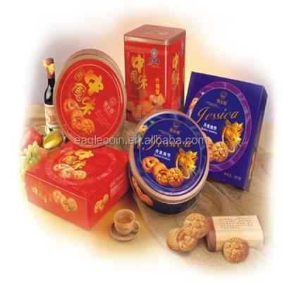 China High quality normal danish butter cookies in blue tin for sale